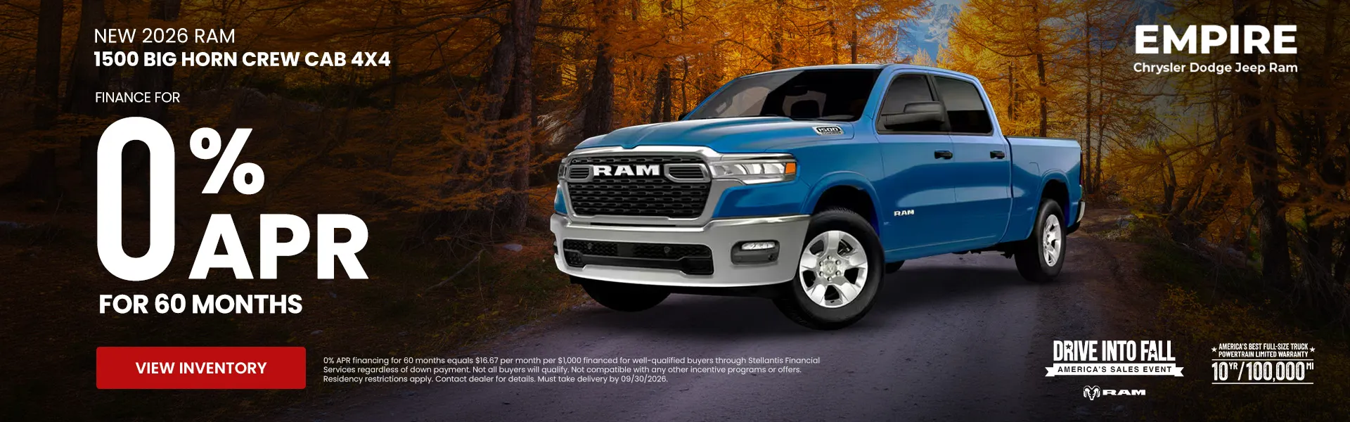 New 2026 RAM 1500 Big Horn Crew Cab 4x4
